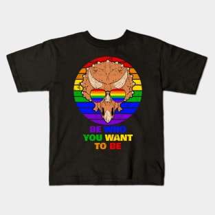 LGBTQ Funny Triceratops Kids T-Shirt